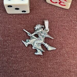 Silver Witch Charm